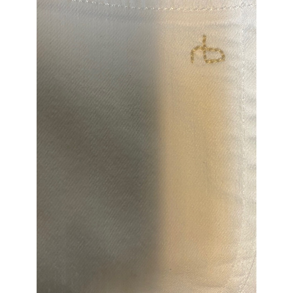 Rag & Bone The Dre in Aged Bright White Jeans Size 6/25 Made in USA - Picture 9 of 10